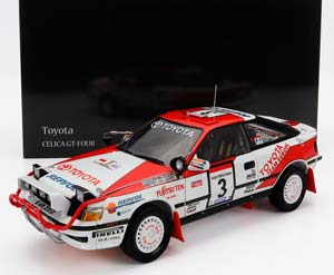 TOYOTA CELICA GT-FOUR ST165 NIGHT VERSION N 3 WINNER RALLY SAFARI RALLY 1990 B.WALDEGARD - F.GALLAGHER, WHITE RED