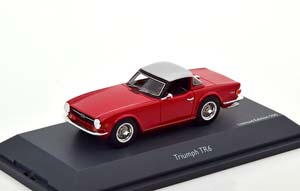 TRIUMPH TR6 RED SILVER