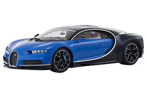 BUGATTI CHIRON 2016 BLUE/BLACK — фото 1