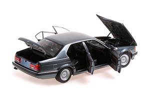 BMW E32 730I 7-SERIES 1986 GREY/BLUE METALLIC — фото 3