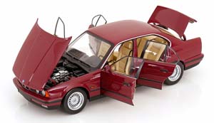 BMW 535I E34 1988 DARK RED-METALLIC — фото 3