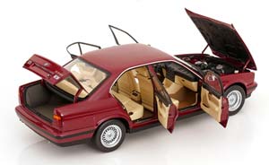 BMW 535I E34 1988 DARK RED-METALLIC — фото 4