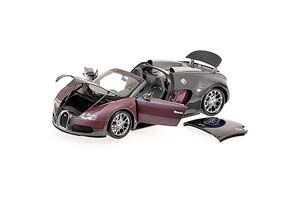 BUGATTI VEYRON GRAND SPORT 2010 GREY METALLIC/PURPLE-METALLIC — фото 4