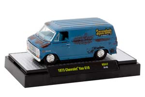 CHEVROLET G10 VAN 1973 BLUE RUSTED SMOKE BOX