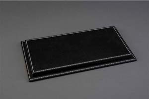 БОКС-ВИТРИНА ДЛЯ МОДЕЛЕЙ 1:18 BLACK LEATHER НАТУРАЛЬНАЯ КОЖА ЧЕРНАЯ (325X165X117 ММ) — фото 3