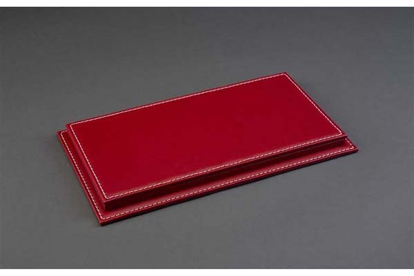 БОКС-ВИТРИНА ДЛЯ МОДЕЛЕЙ 1:12 RED LEATHER НАТУРАЛЬНАЯ КОЖА КРАСНАЯ (510X240X180 ММ) — фото 2