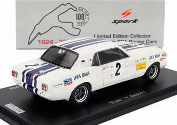 FORD MUSTANG TEAM CLAUDE DUBOIS #2 2ND 24H SPA (1968) YVES DEPREZ - LEON DERNIER (ELDE), WHITE — фото 2