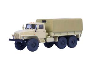 УРАЛЬСКИЙ ГРУЗОВИК 4320 БОРТОВОЙ С ТЕНТОМ (БЕЖЕВЫЙ)
