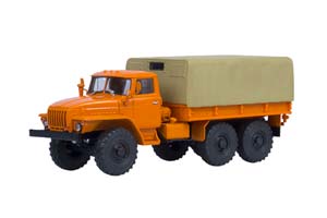 УРАЛЬСКИЙ ГРУЗОВИК 4320 БОРТОВОЙ С ТЕНТОМ (ОРАНЖЕВЫЙ)