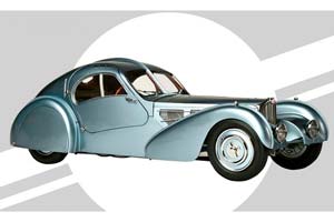 BUGATTI 57 SC ATLANTIC ROTHSCHILD LIGHTBLUE-METALLIC (СБОРКА БЕЗ КЛЕЯ) — фото 2