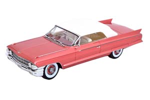 CADILLAC ELDORADO BIARRITZ CONVERTIBLE WITH SOFFTOP 1962 PINK-METALLIC WHITE / КАДИЛЛАК ЭЛЬДОРАДО