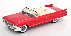 CADILLAC ELDORADO BIARRITZ CONVERTIBLE OPEN 1962 REDMETALLIC