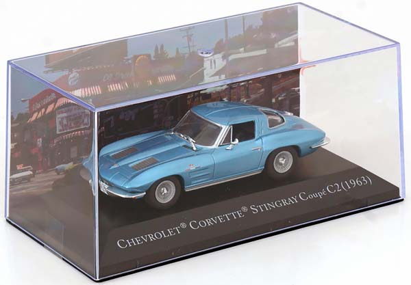 CHEVROLET CORVETTE C2 STINGRAY 1963 BLUE METALLIC / ШЕВРОЛЕ КОРВЕТ C2 СТИНГРАЙ СИНИЙ МЕТАЛЛИК — фото 3