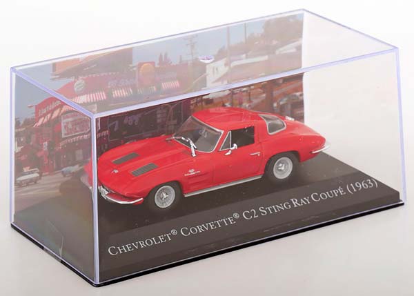 CHEVROLET CORVETTE C2 STINGRAY COUPE 1963 RED / ШЕВРОЛЕ КОРВЕТ C2 СТИНГРАЙ КУПЕ КРАСНЫЙ — фото 3
