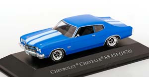 CHEVROLET CHEVELLE SS454 1970 BLUE WHITE ACRYLBOX COULD BE DAMAGED / ШЕВРОЛЕ ЧЕВЕЛЛЕ SS454 СИНИЙ БЕЛЫЙ АКРИЛОВЫЙ БОКС МОЖЕТ БЫТЬ ПОВРЕЖДЕН
