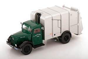 BERLIET GDR 7W REFUSE LORRY SILVER GREEN