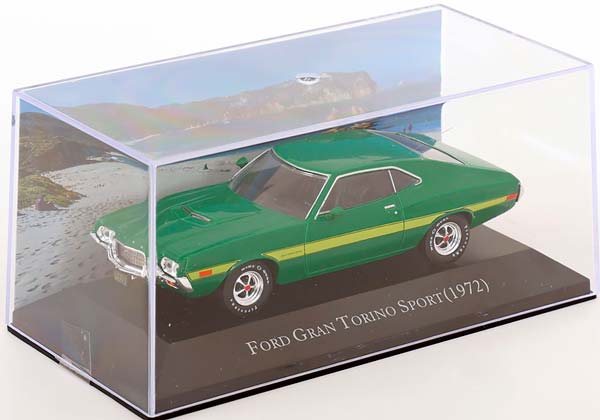 FORD GRAN TORINO SPORT 1972 GREEN / YELLOW / ФОРД ГРАН ТОРИНО СПОРТ ЗЕЛЕНЫЙ ЖЕЛТЫЙ — фото 3