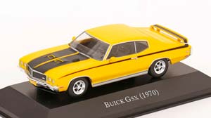 BUICK GSX 1970 YELLOW FLATBLACK ACRYLBOX COULD BE DAMAGED / БЬЮИК ГСКС ЖЕЛТЫЙ МАТОВЫЙ ЧЕРНЫЙ АКРИЛОВЫЙ БОКС МОЖЕТ БЫТЬ ПОВРЕЖДЕН