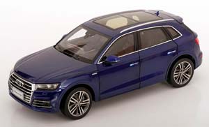 AUDI Q5L S-LINE 2018 DUNKELBALU METALLIC — фото 1