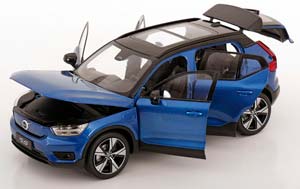 VOLVO XC40 RECHARGE 2022 BLUE METALLIC — фото 3