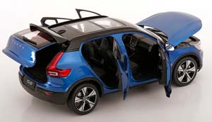 VOLVO XC40 RECHARGE 2022 BLUE METALLIC — фото 4
