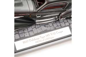DELAHAYE TYPE 145 V-12 COUPE 1937 GRAY METALLIC LIMITED EDITION 1002 PCS — фото 7