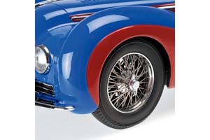 DELAHAYE TYPE 145 V-12 COUPE 1937 BLUE WITH RED — фото 4