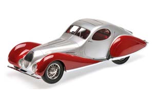 TALBOT-LAGO T150-C-SS COUPE 1937 SILVER WITH RED
