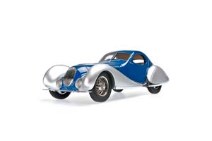 TALBOT-LAGO T150-C-SS COUPE 1937 BLUE WITH SILVER — фото 3