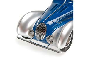 TALBOT-LAGO T150-C-SS COUPE 1937 BLUE WITH SILVER — фото 5