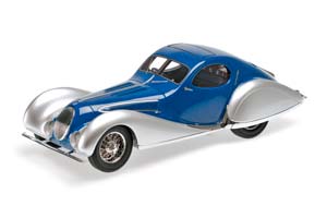 TALBOT-LAGO T150-C-SS COUPE 1937 BLUE WITH SILVER — фото 1