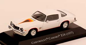 CHEVROLET CAMARO Z28 1977 WHITE ACRYLBOX COULD BE DAMAGED / ШЕВРОЛЕ КАМАРО Z28 БЕЛЫЙ АКРИЛОВЫЙ БОКС МОЖЕТ БЫТЬ ПОВРЕЖДЕН