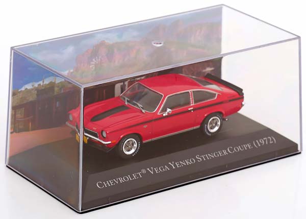 CHEVROLET VEGA YENKO STINGER COUPE 1972 RED / BLACK / ШЕВРОЛЕ ВЕГА ЙЕНКО СТИНГЕР КУПЕ КРАСНЫЙ ЧЕРНЫЙ — фото 3