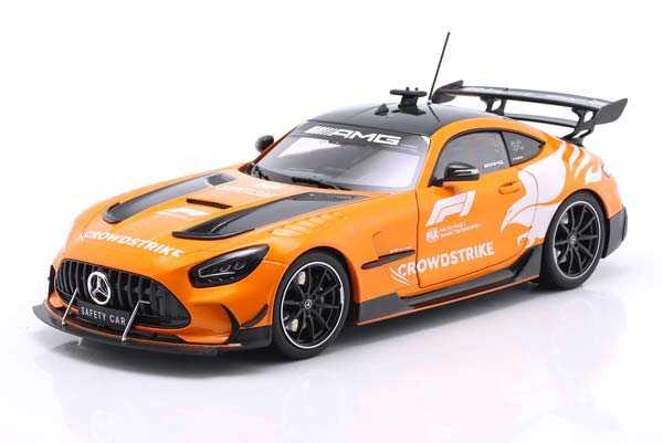 MERCEDES-BENZ AMG GT BLACK SERIES SAFETY CAR BRITISH GP FORMULA 1 2025 / МЕРСЕДЕС-БЕНЦ АМГ ГТ ЧЕРНЫЙ СЕРИЯ САФЕТЙ АВТОМОБИЛЬ ГРАН-ПРИ ВЕЛИКОБРИТАНИИ ФОРМУЛА-1 ОРАНЖЕВЫЙ