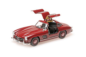 MERCEDES W198 300 SL 1955 DARK RED — фото 3