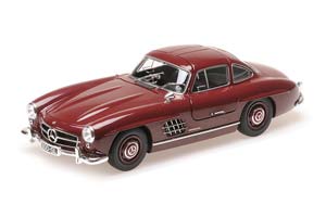 MERCEDES W198 300 SL 1955 DARK RED — фото 4