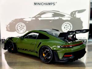 PORSCHE 911 (992) GT3RS 2024 NATO OLIVE/BLACK WHEELS / ПОРШЕ 911 992 GT3 RS NATO ОЛИВКОВЫЙ/ЧЕРНЫЕ КОЛЕСА — фото 7