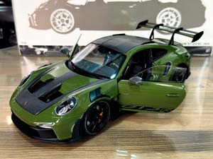 PORSCHE 911 (992) GT3RS 2024 NATO OLIVE/BLACK WHEELS / ПОРШЕ 911 992 GT3 RS NATO ОЛИВКОВЫЙ/ЧЕРНЫЕ КОЛЕСА — фото 10