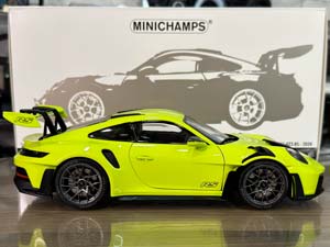 PORSCHE 911 (992) GT3RS 2023 ACID GREEN/BLACK WHEELS / ПОРШЕ 911 992 GT3 RS КИСЛОТНО-ЗЕЛЕНЫЙ/ЧЕРНЫЕ КОЛЕСА — фото 4