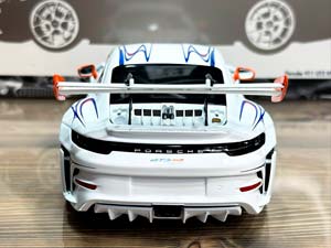 PORSCHE 911 (992) GT3RS 2023 WHITE/ORANGE DECOR / ПОРШЕ 911 992 GT3 RS БЕЛЫЙ/ОРАНЖЕВЫЙ ДЕКОР — фото 6