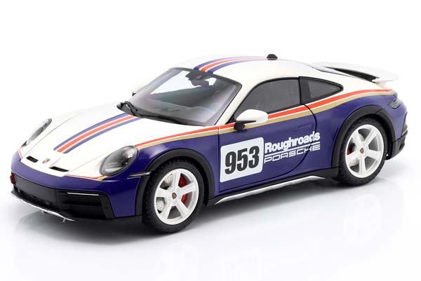 PORSCHE 911 (992) DAKAR 2022 BLUE WHITE RED