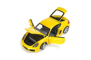 PORSCHE CAYMAN 2012 ЖЕЛТЫЙ — фото 2