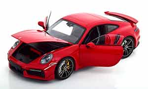 PORSCHE 911 (992) TURBO S SPORT DESIGN 2021 RED — фото 3