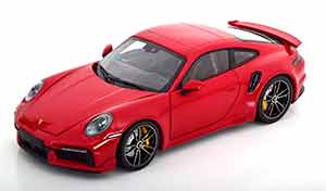 PORSCHE 911 (992) TURBO S SPORT DESIGN 2021 RED