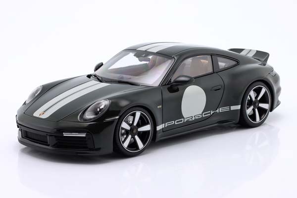 PORSCHE 911 (992) SPORT CLASSIC YEAR 2022 GREEN METALLIC WITH DECOR / ПОРШЕ 911 992 СПОРТ КЛАССИК ЗЕЛЕНЫЙ МЕТАЛЛИК ДЕКОР ЗЕЛЕНЫЙ МЕТАЛЛИК С