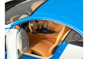 BUGATTI CHIRON ГОЛУБОЙ С БЕЛЫМ — фото 4