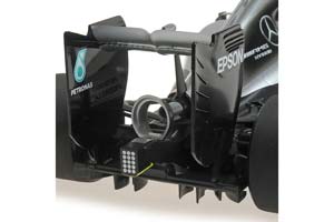 MERCEDES-AMG PETRONAS MOTORSPORT F1 W07 EQ POWER+ LEWIS HAMILTON WINNER ABU DHABI GP 2016 #44 L.E. 300 — фото 3