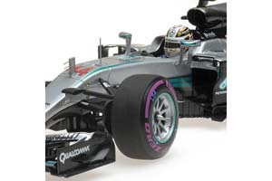MERCEDES-AMG PETRONAS MOTORSPORT F1 W07 EQ POWER+ LEWIS HAMILTON WINNER ABU DHABI GP 2016 #44 L.E. 300 — фото 6