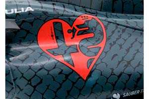 ALFA ROMEO RACING F1 C39 KIMI RAIKKONEN VALENTINE LIVERY 14.02.2020 — фото 4