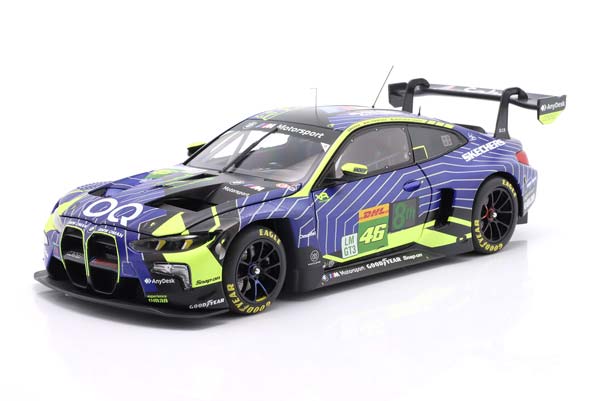 BMW M4 GT3 EVO NO 46 1 812 KM QATAR 2025 ROSSI/AL-HARTHY/VAN DER LINDE / БМВ M4 ГТ3 ЭВО 46 1 812 КМ КАТАР РОССИ/АЛ-ХАРТЙ/ВАН ЛИНДЕ